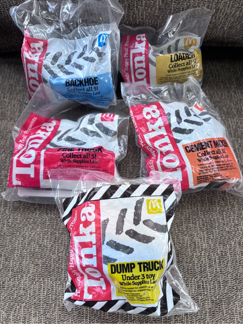 McDonald’s collectible Tonka trucks